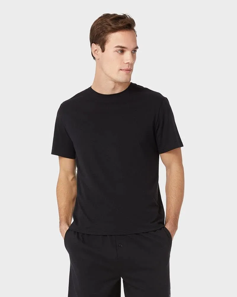 32 Degrees Men's 4 PK Ultra-Soft Cotton Crew T-Shirt | Regular Fit | Soft Feel | Ultra-Light