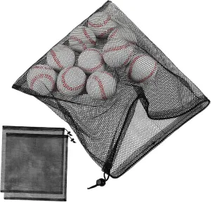 3pcs Drawstring Mesh Bag Balls Drawstring Bag Canvas Mesh Bags for Travel Pool Skimmer Basket Mesh Bags Drawstring Basketball Drawstring Bag Tennis Bag Mesh Pouches Black Polyester