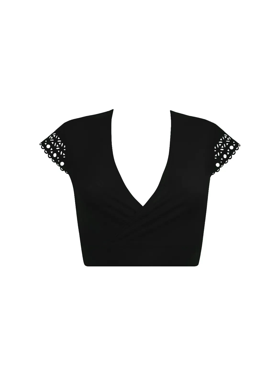 Ajourage Couture Black Crossover Wrap