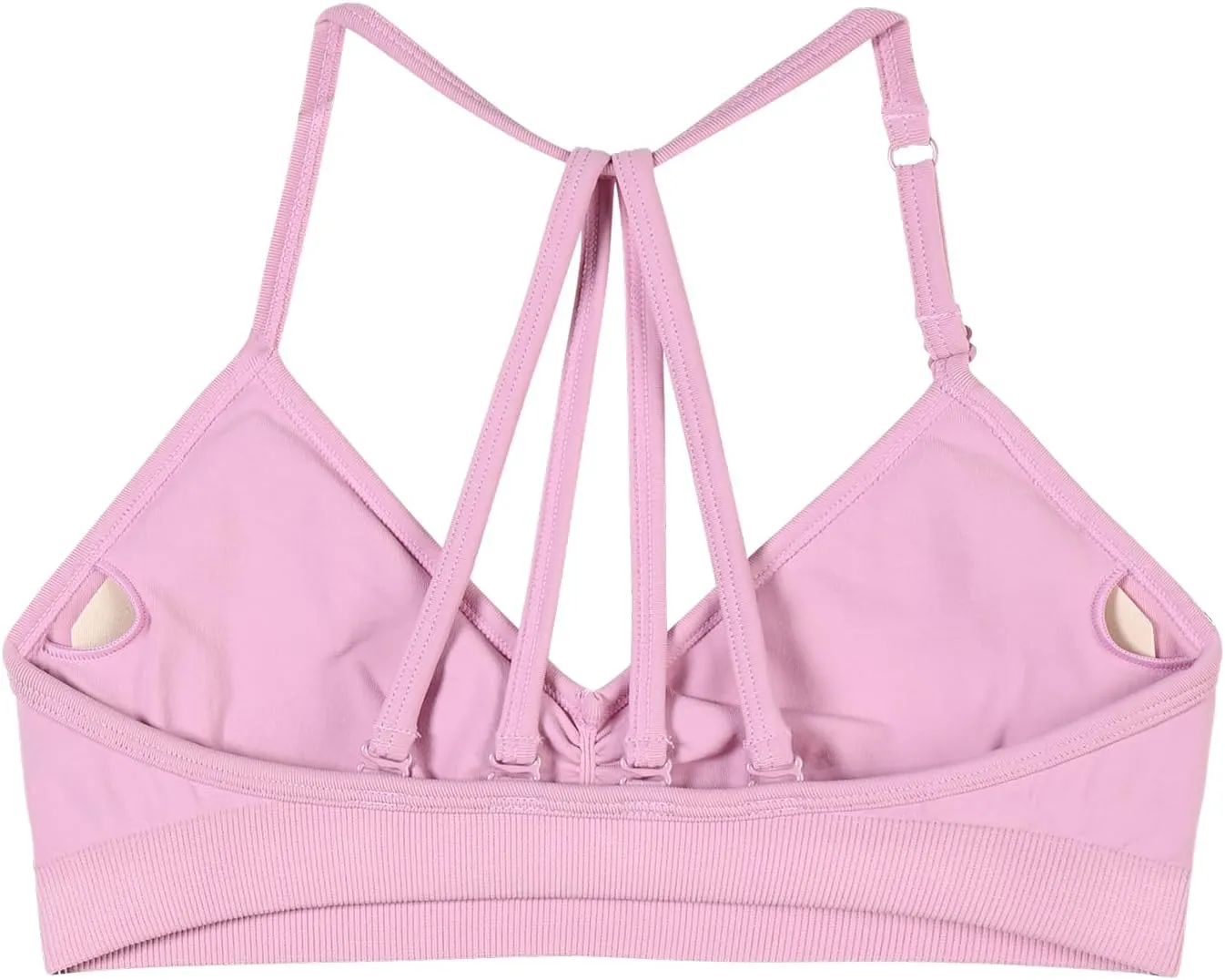 AUROLA Mercury Workout Sports Bras Women Athletic Removable Padded Backless Strapy Minimal Crop Top
