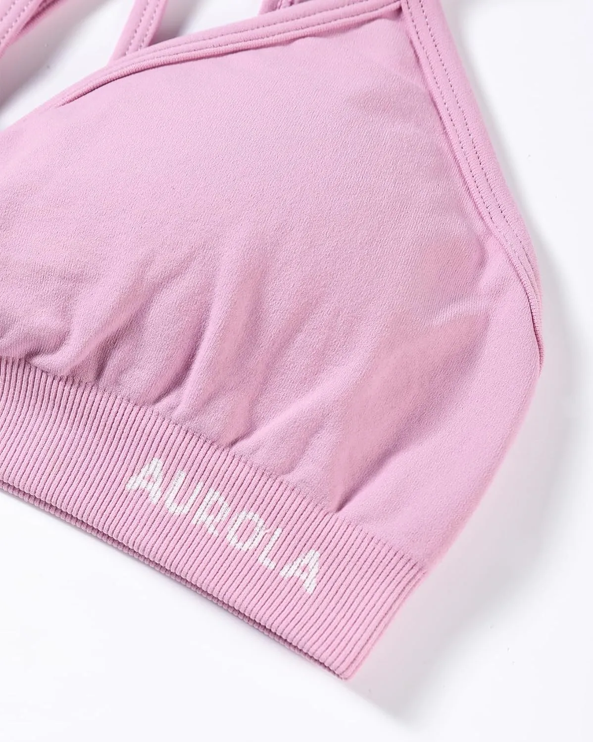 AUROLA Mercury Workout Sports Bras Women Athletic Removable Padded Backless Strapy Minimal Crop Top