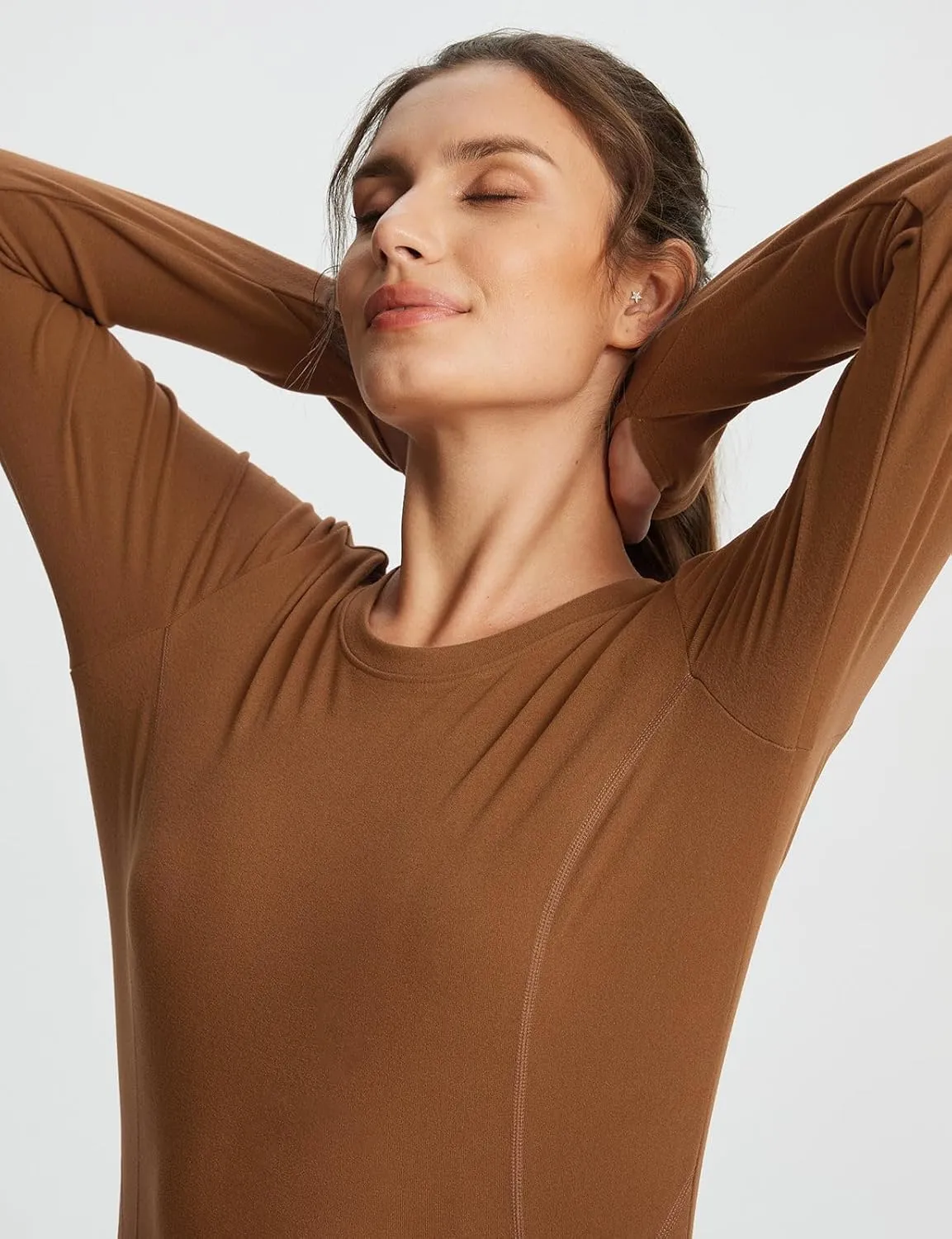 baleaf Women's Long Sleeve Workout Tops Active Running Shirts Loose Fit Quick Dry Athletic Soft