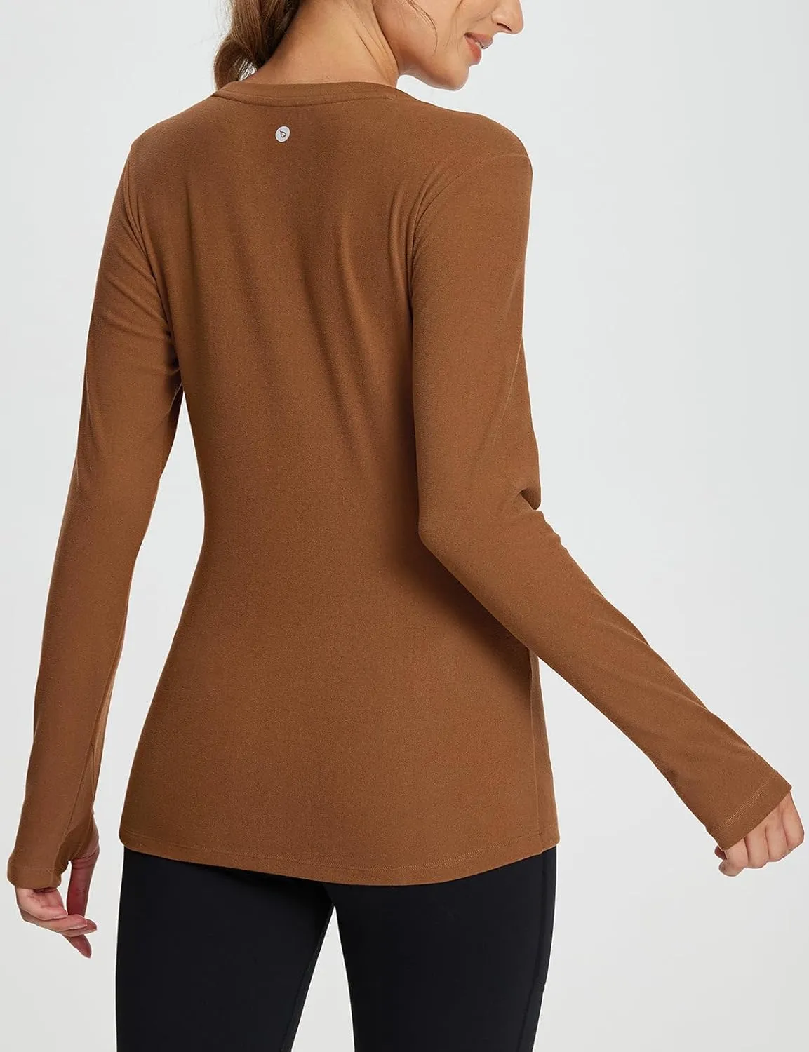 baleaf Women's Long Sleeve Workout Tops Active Running Shirts Loose Fit Quick Dry Athletic Soft