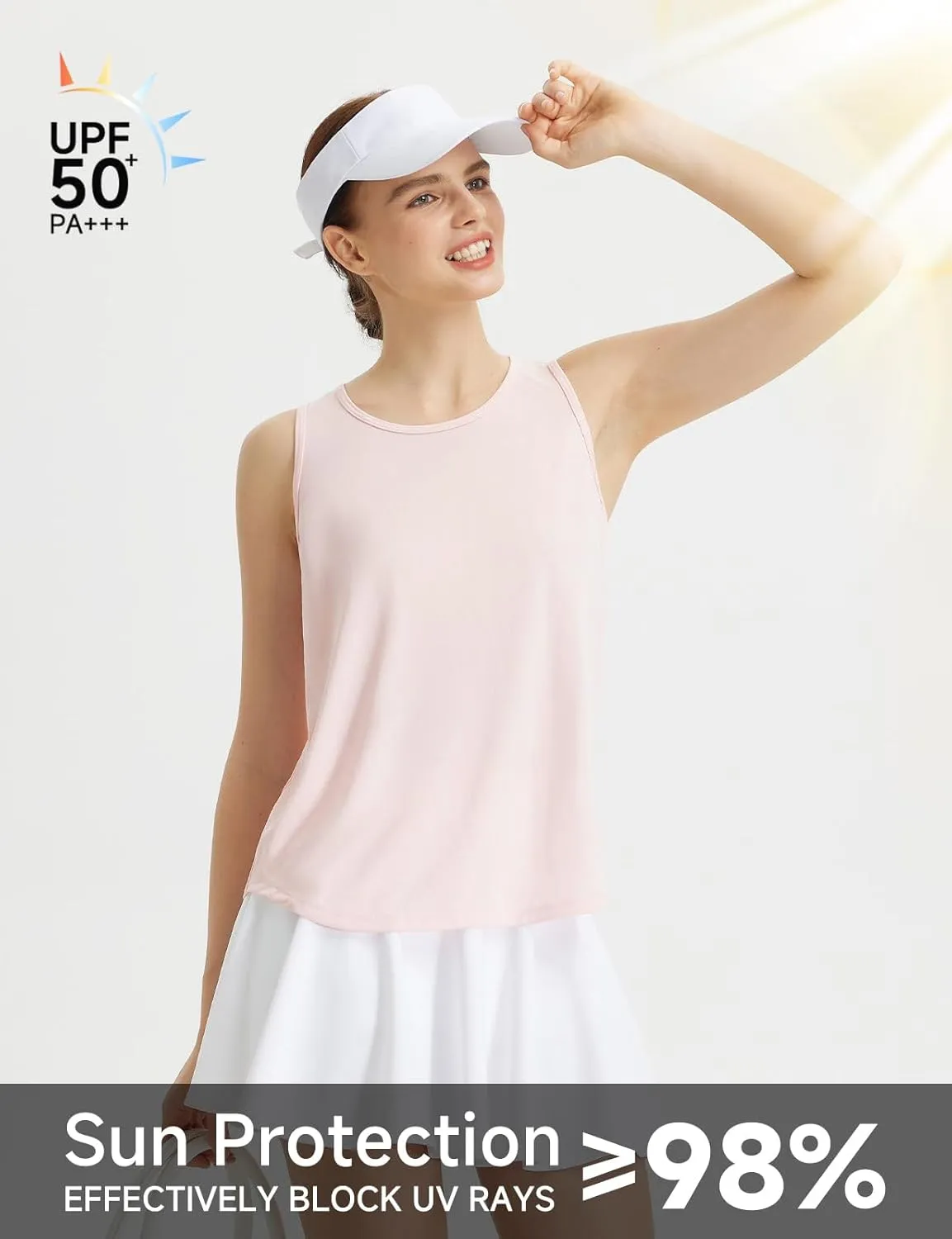 baleaf Women's Workout Tops Racerback Sleeveless Running Athletic Tank Tops Quick Dry Shirts for Sports Gym Exercise