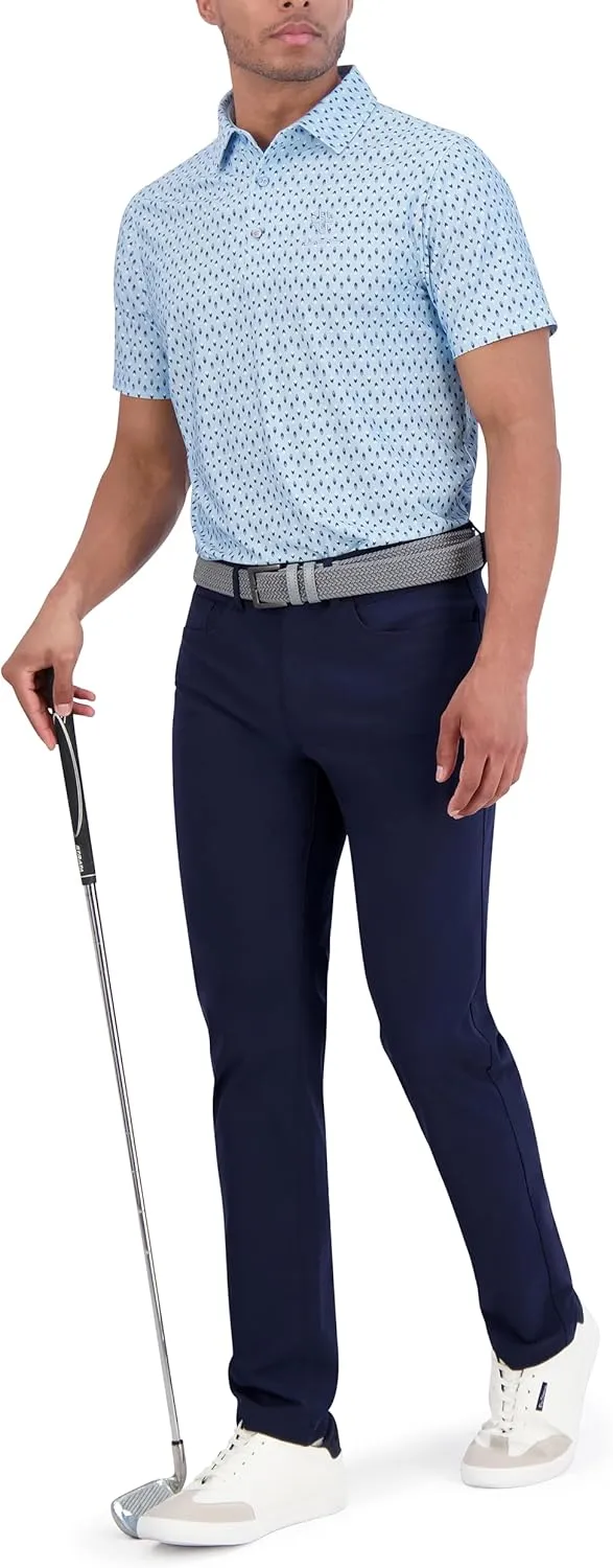 Ben Sherman Men's Performance Extra Soft Polo Golf Shirts Stretch, Moisture-Wicking, Odor Resistant