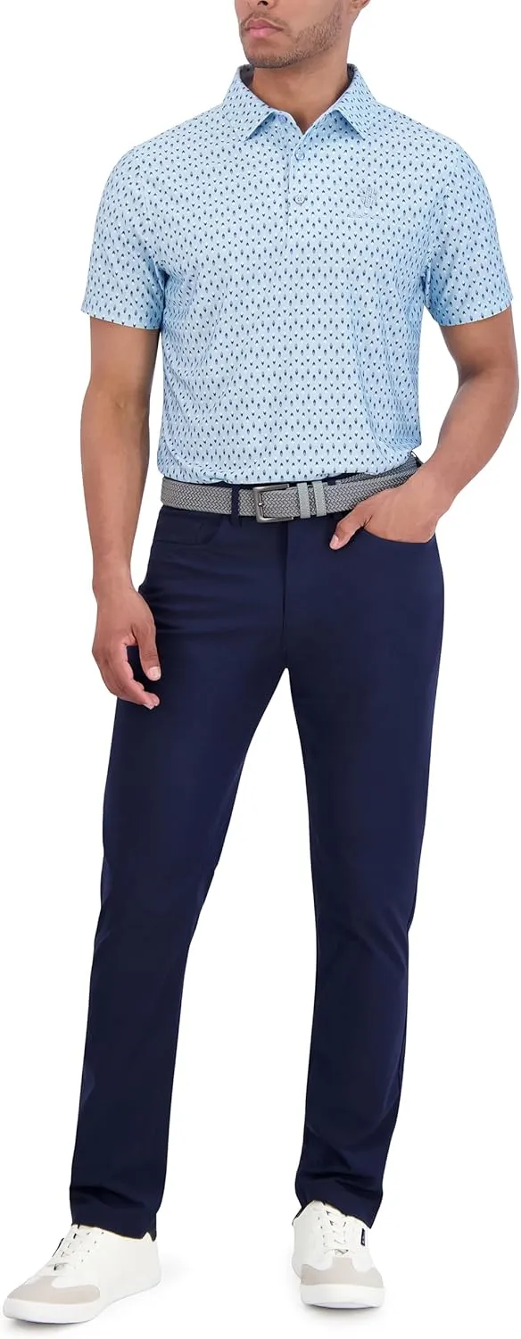 Ben Sherman Men's Performance Extra Soft Polo Golf Shirts Stretch, Moisture-Wicking, Odor Resistant
