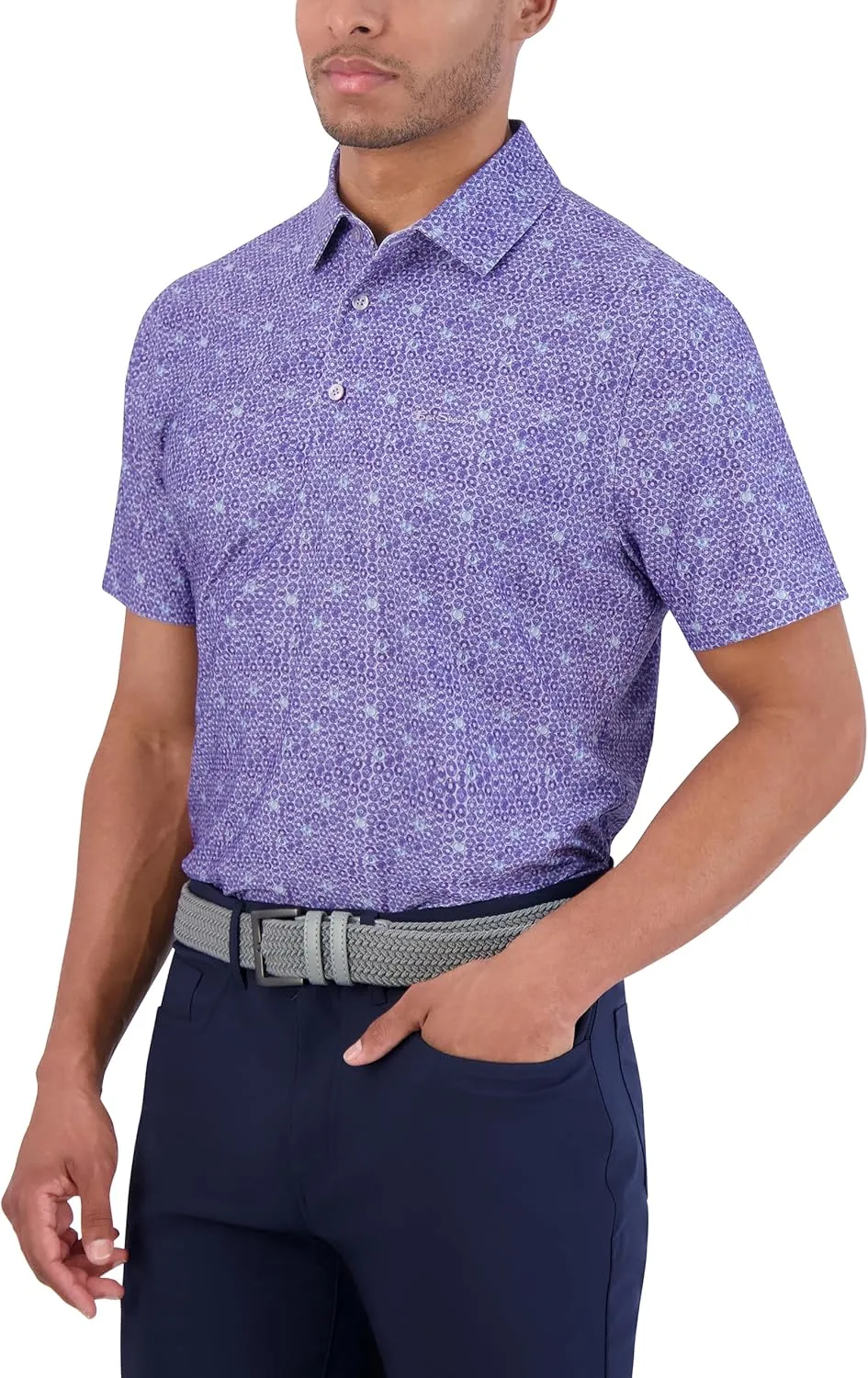 Ben Sherman Men's Performance Extra Soft Polo Golf Shirts Stretch, Moisture-Wicking, Odor Resistant