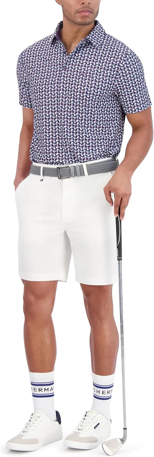 Ben Sherman Men's Performance Extra Soft Polo Golf Shirts Stretch, Moisture-Wicking, Odor Resistant