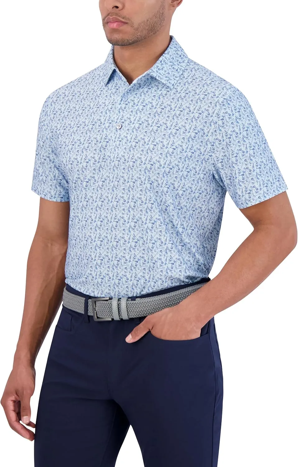 Ben Sherman Men's Performance Extra Soft Polo Golf Shirts Stretch, Moisture-Wicking, Odor Resistant