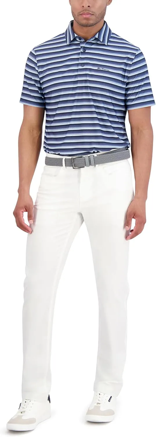 Ben Sherman Men's Performance Polo Shirts Stretch, Extra Soft Fabric, Moisture-Wicking, Odor Resistant
