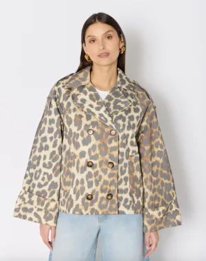 Berenice Muriel Biker Jacket in Animal Print