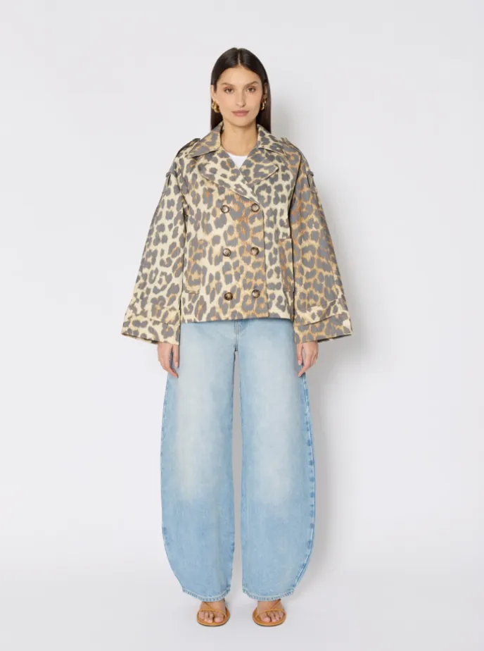 Berenice Muriel Biker Jacket in Animal Print