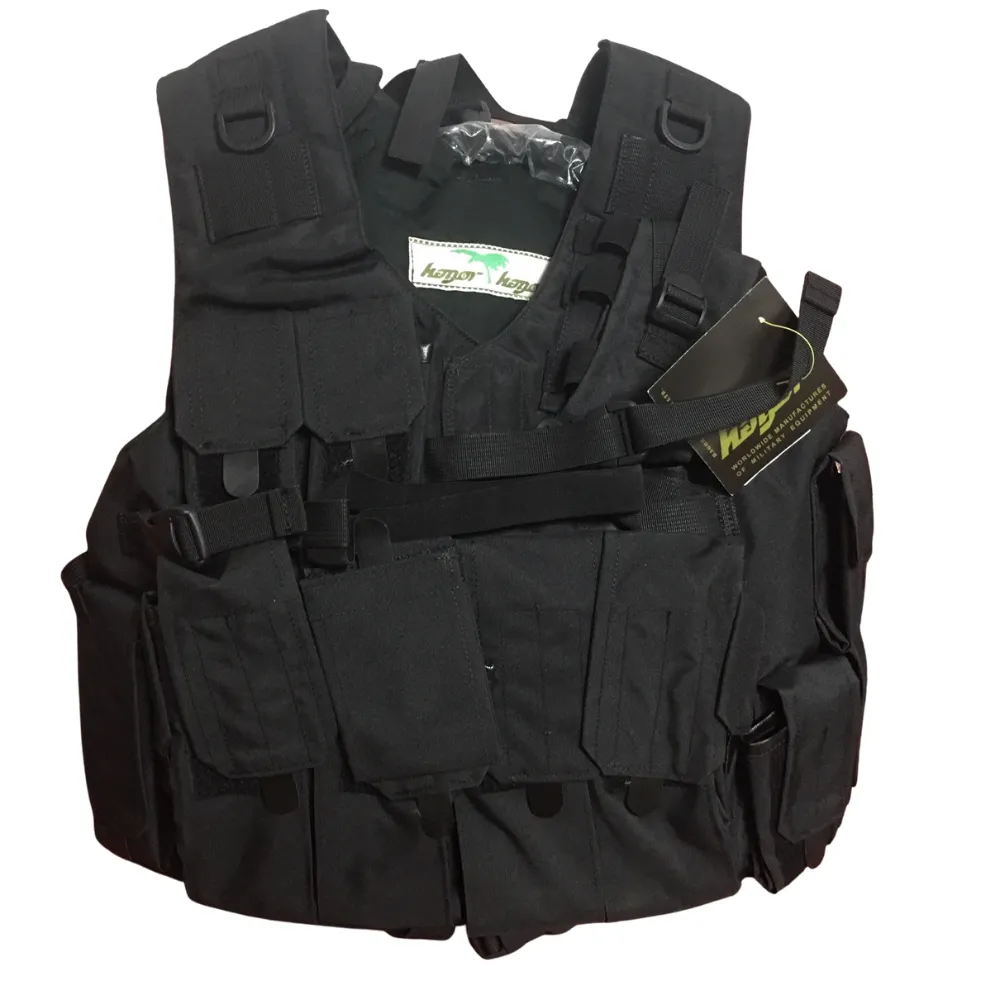 Black Hagor Officer Swat Military Tactical Vest Cordura Combat Harness IDF