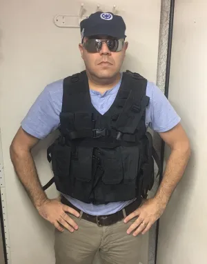 Black Hagor Officer Swat Military Tactical Vest Cordura Combat Harness IDF