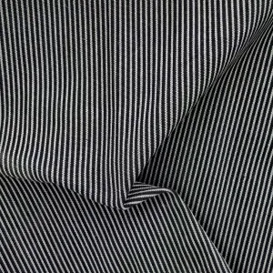 Black/Grey | Pinstripe Twill 7 Ounce - SKU 6790 #S203