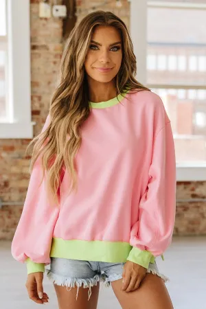 Brandie Contrast Trim Sweatshirt | S-XL | PRE ORDER