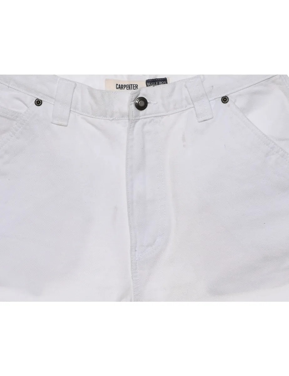 Carpenter White Denim Shorts - W29 L5