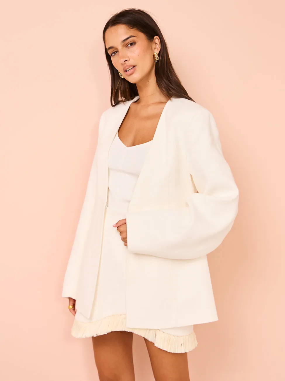 Clea Toledo Blazer in Off White