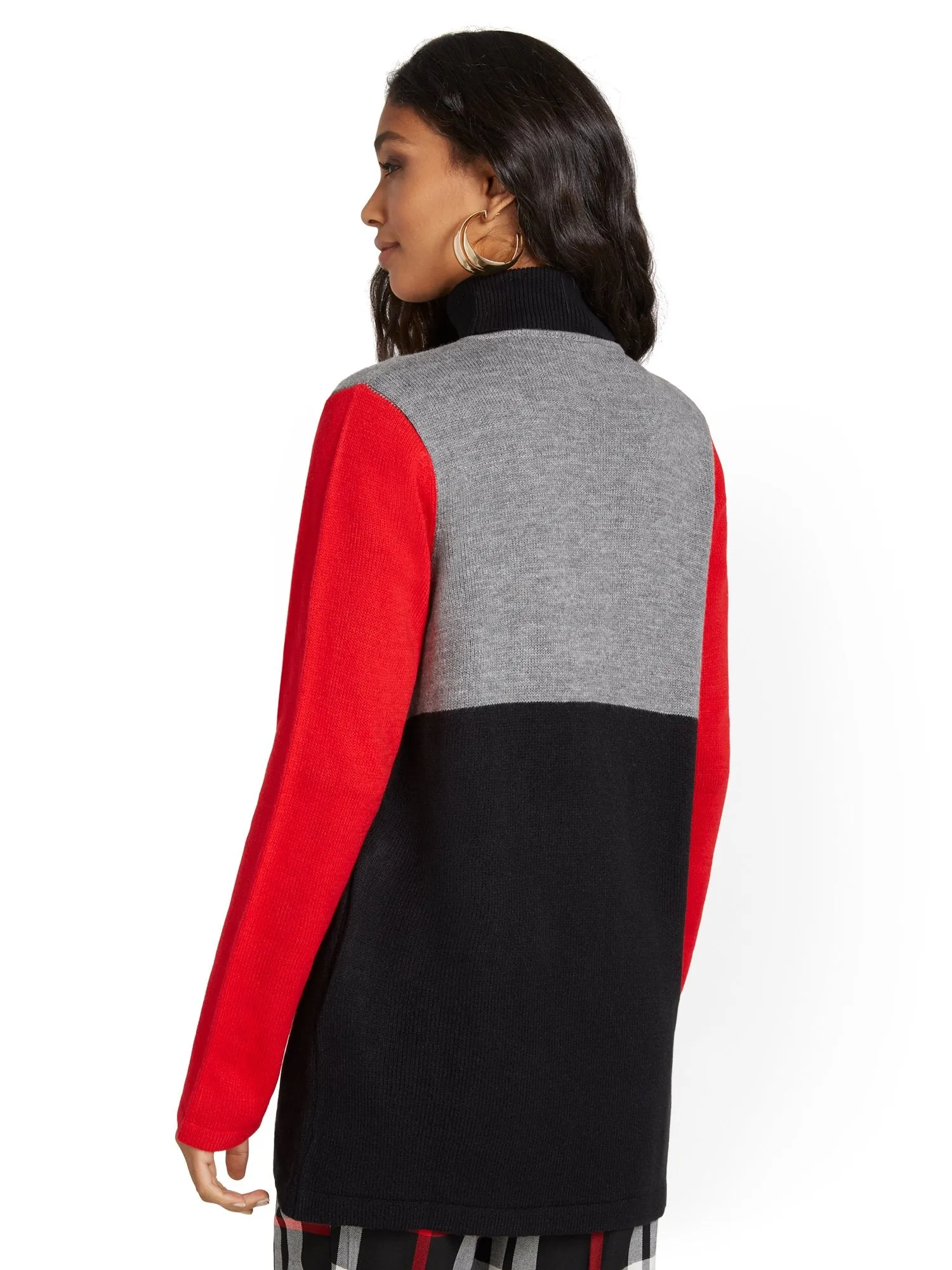 Colorblock Sweater Jacket