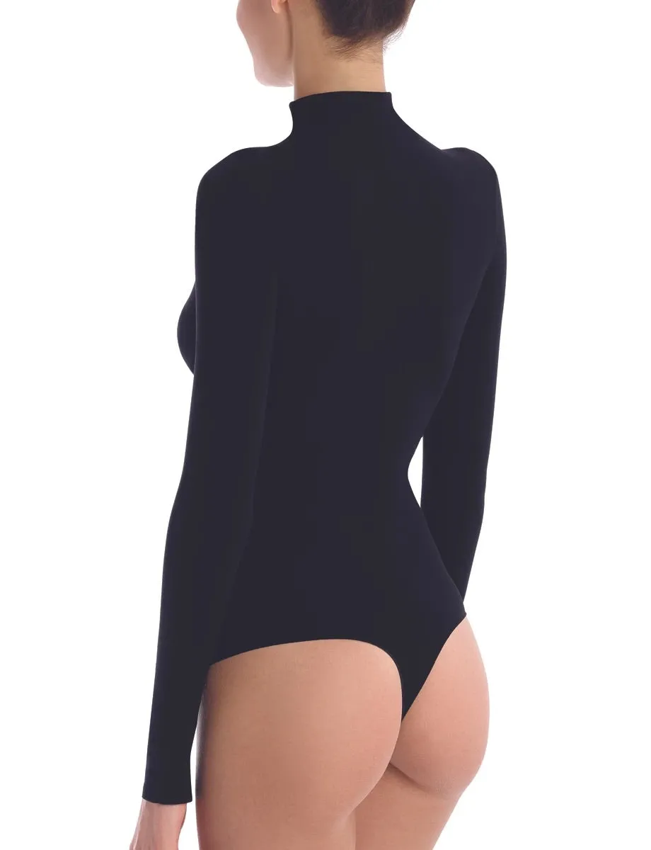Commando Ballet Mockneck Long Sleeve Bodysuit Thong