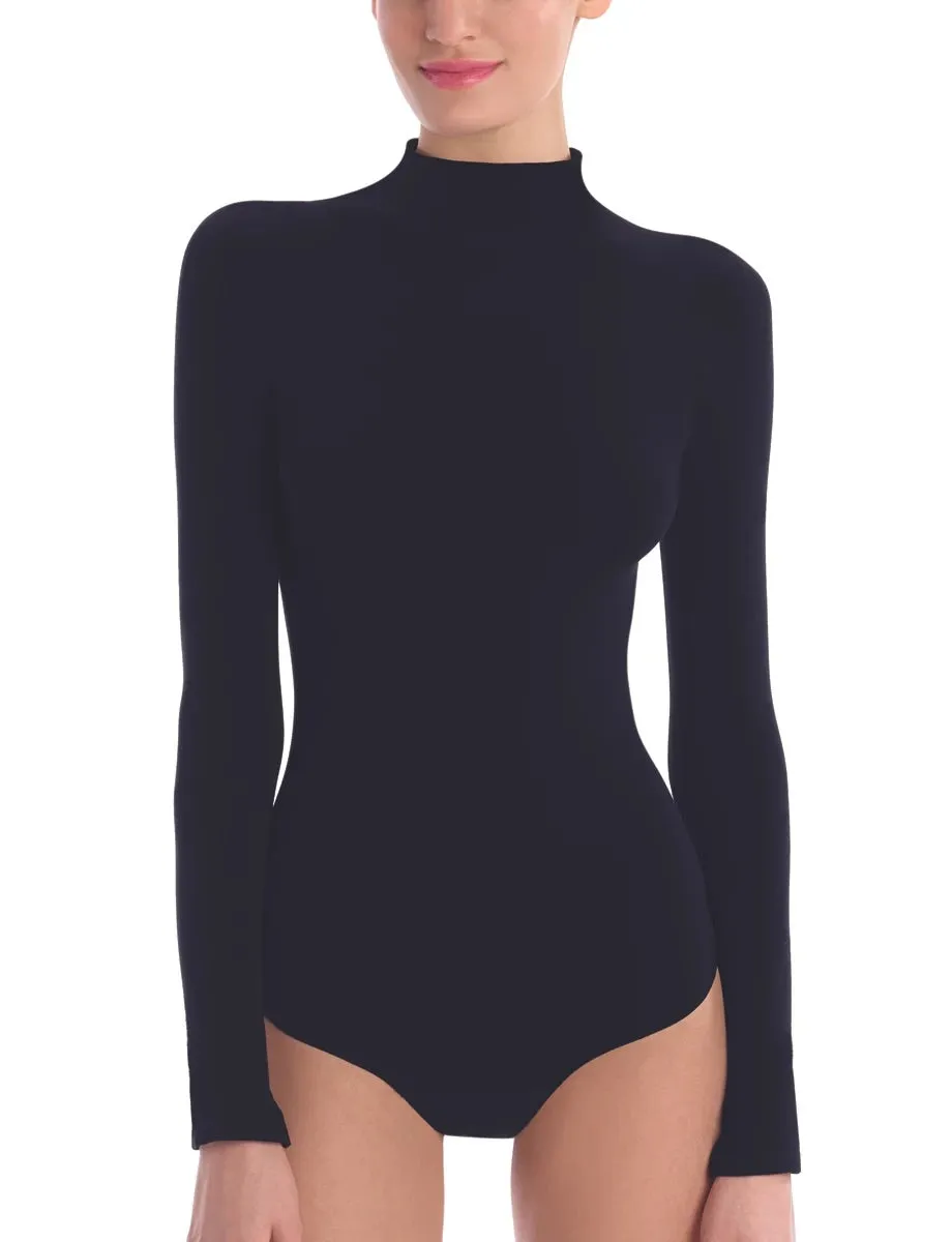 Commando Ballet Mockneck Long Sleeve Bodysuit Thong
