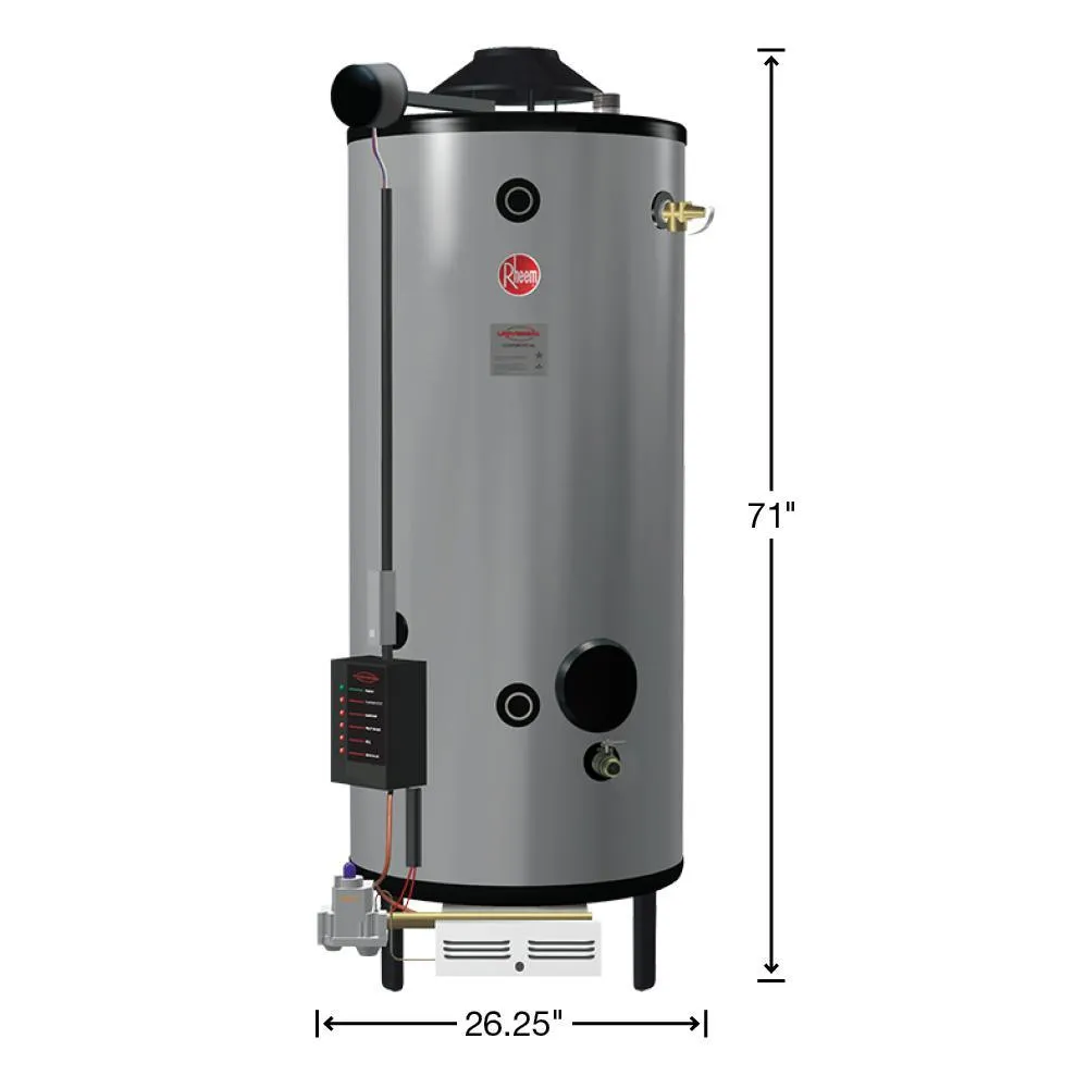 Commercial Universal Heavy Duty 72 Gal. 300K BTU Natural Gas Tank Water Heater