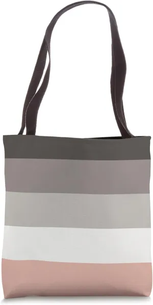 Cute Five Colors Stripes Vintage Calm Theme Minimal Graphic Tote Bag