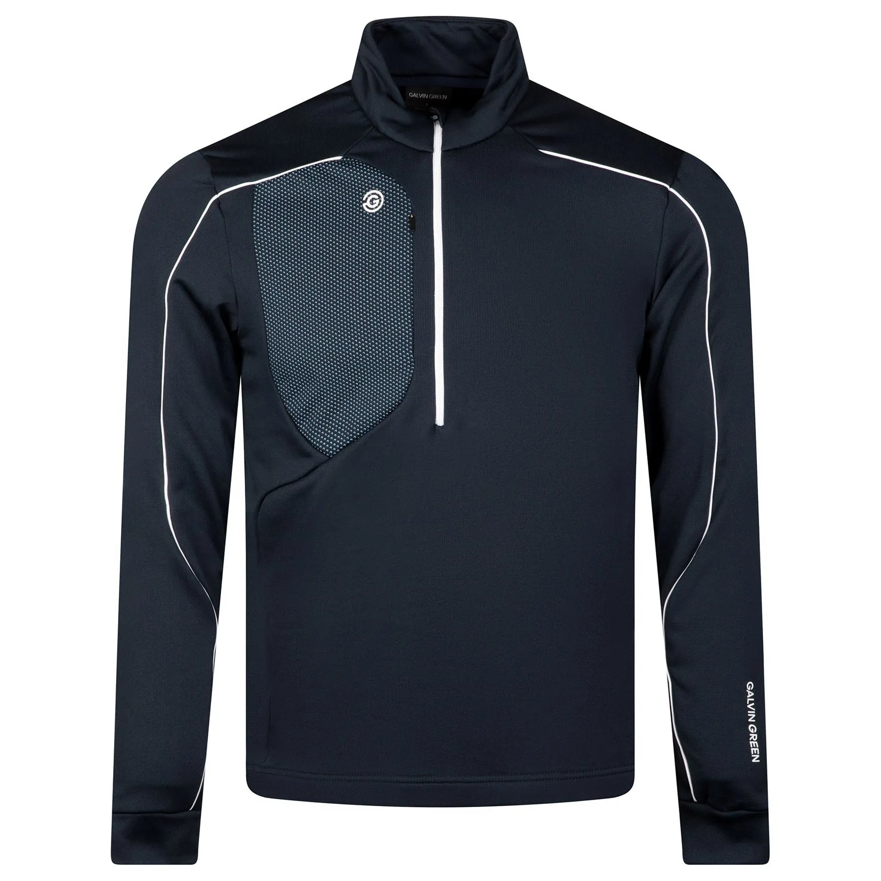 Dave Insula Half Zip Mid Layer Navy/White - 2025