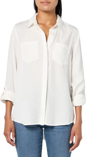 DKNY Women's Splitback Longsleeve Everyday Versatile Tops