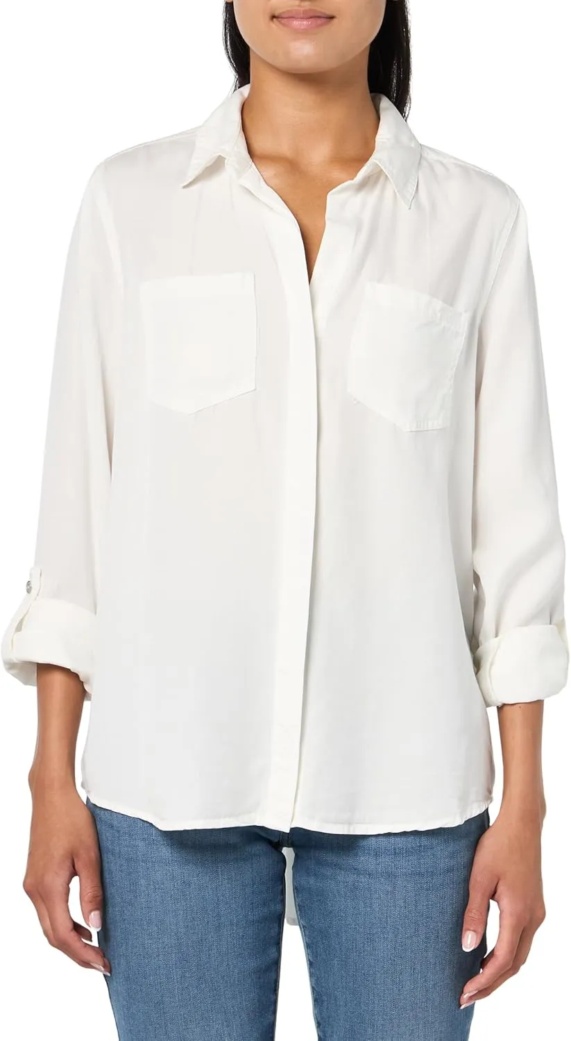 DKNY Women's Splitback Longsleeve Everyday Versatile Tops