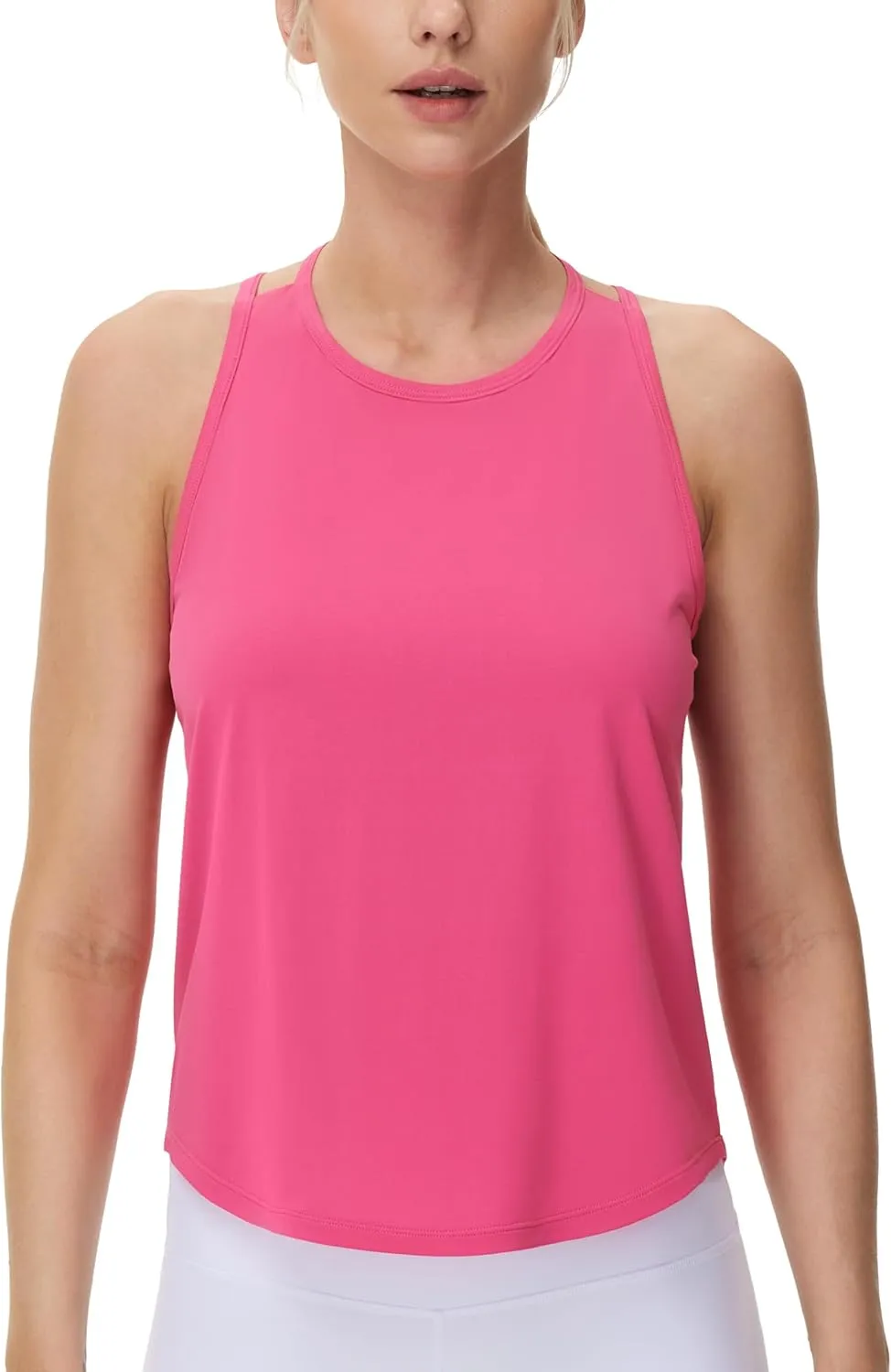 Dragon Fit Women's Athletic Tank Tops Yoga Workout Racerback Tops Quick Dry Running Sleeveless Shirts
