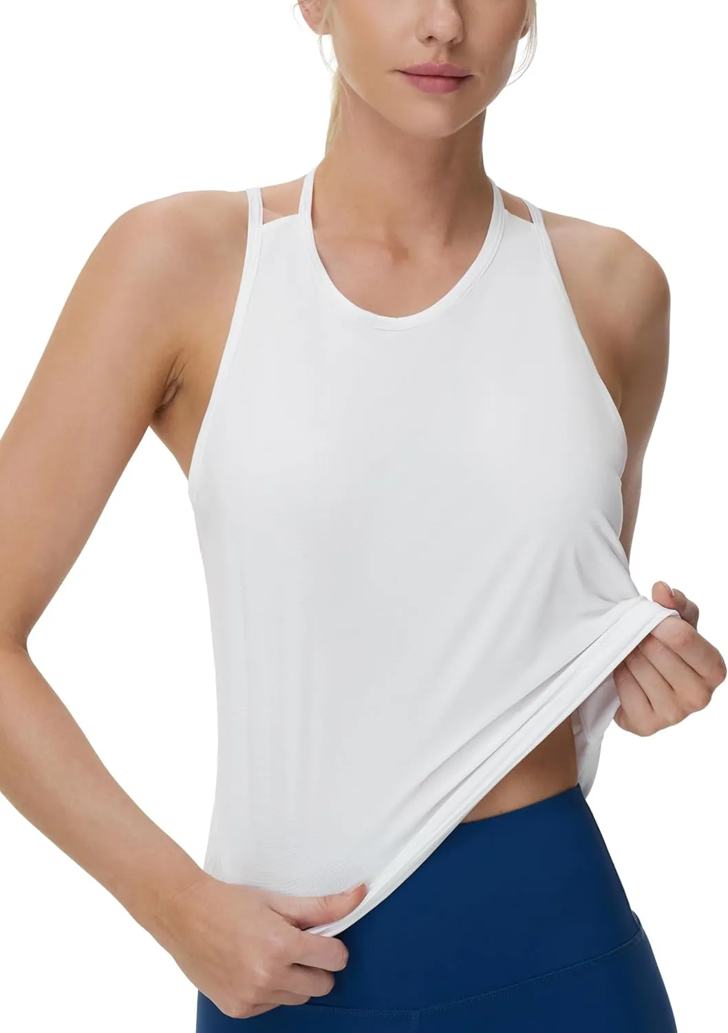 Dragon Fit Women's Athletic Tank Tops Yoga Workout Racerback Tops Quick Dry Running Sleeveless Shirts