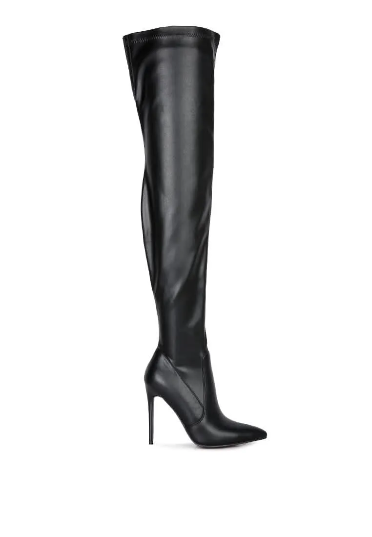 Elegant Over-the-Knee Stiletto Heels