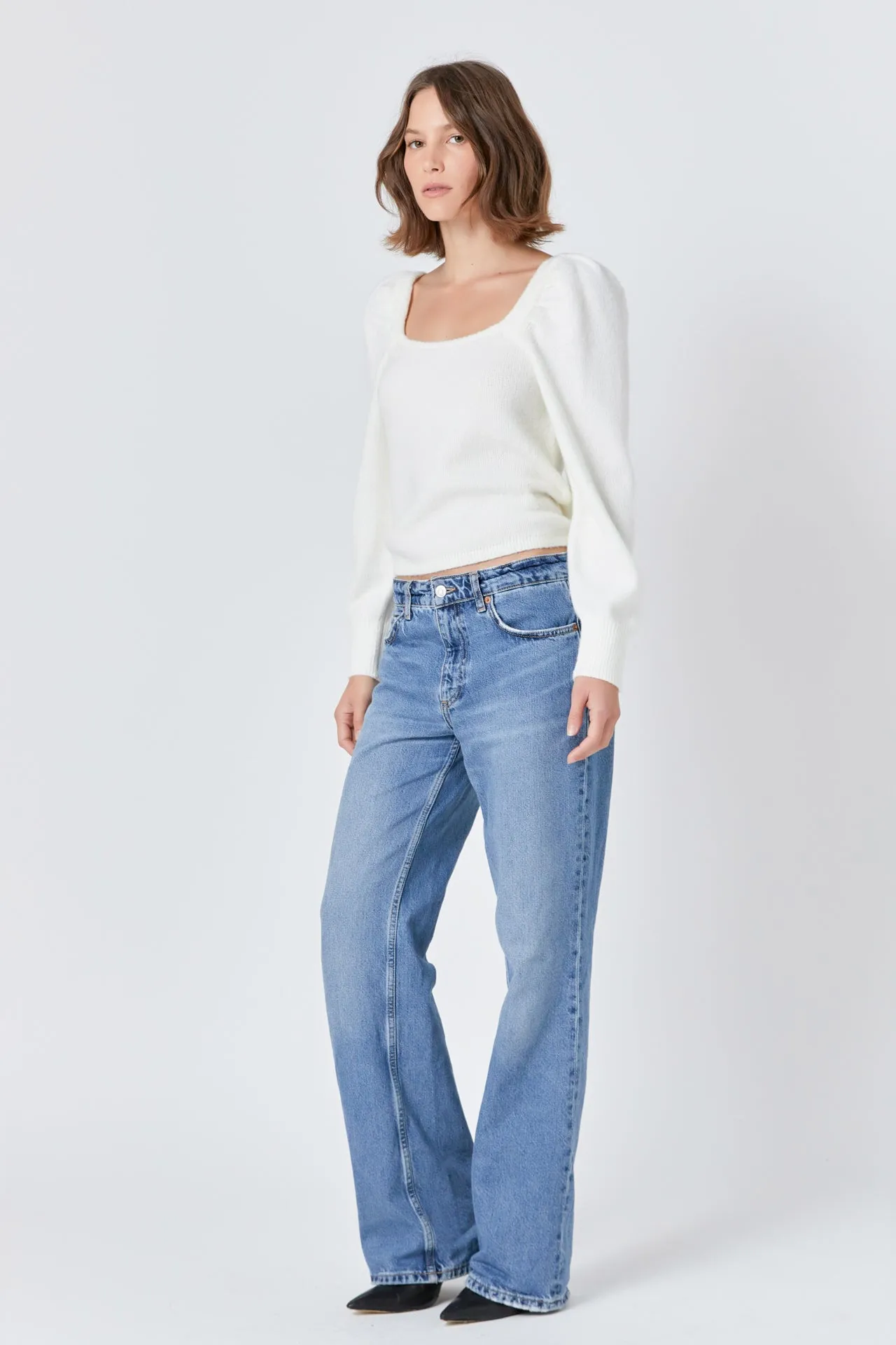 Endless Rose - Puff Sleeve Sweater