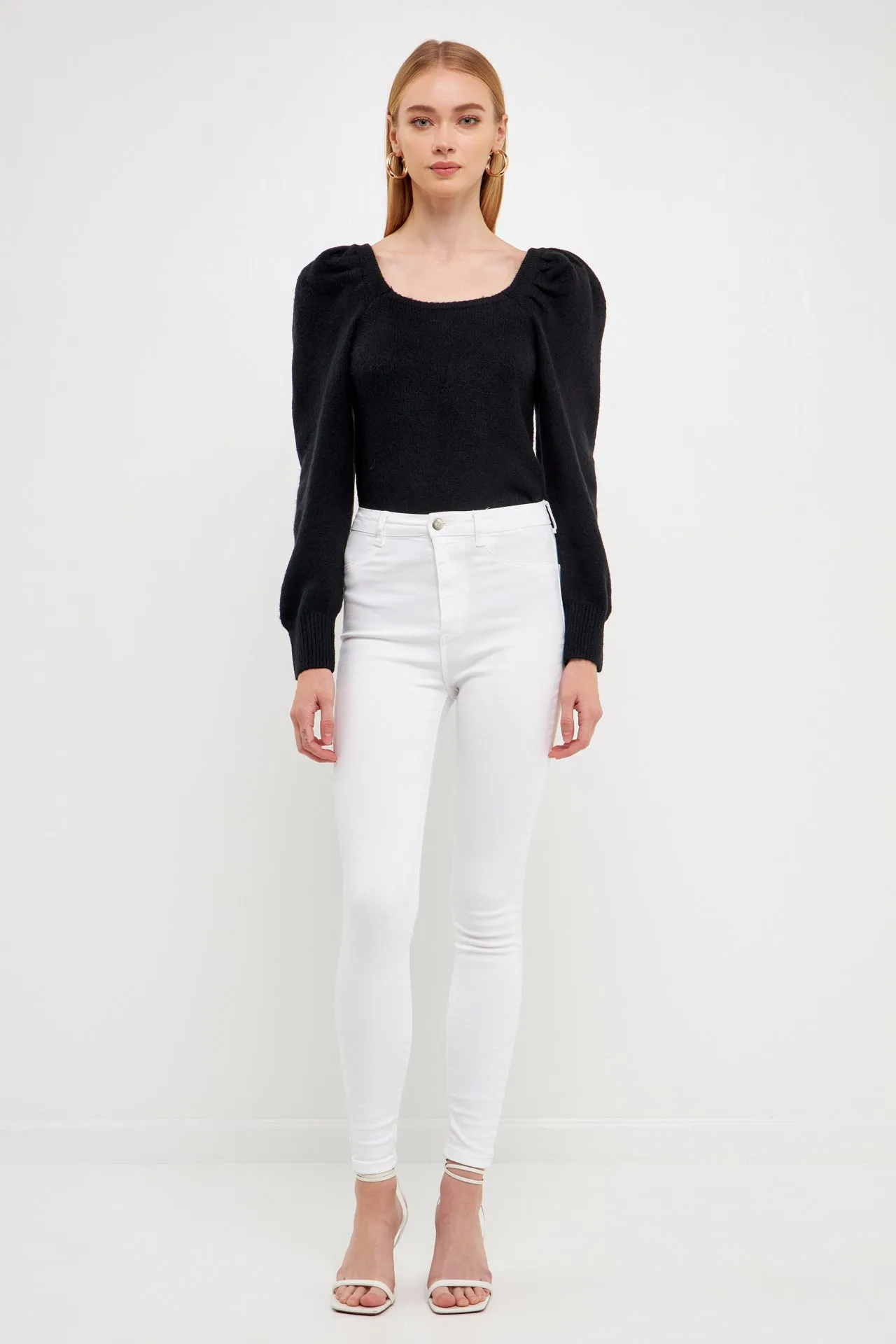Endless Rose - Puff Sleeve Sweater