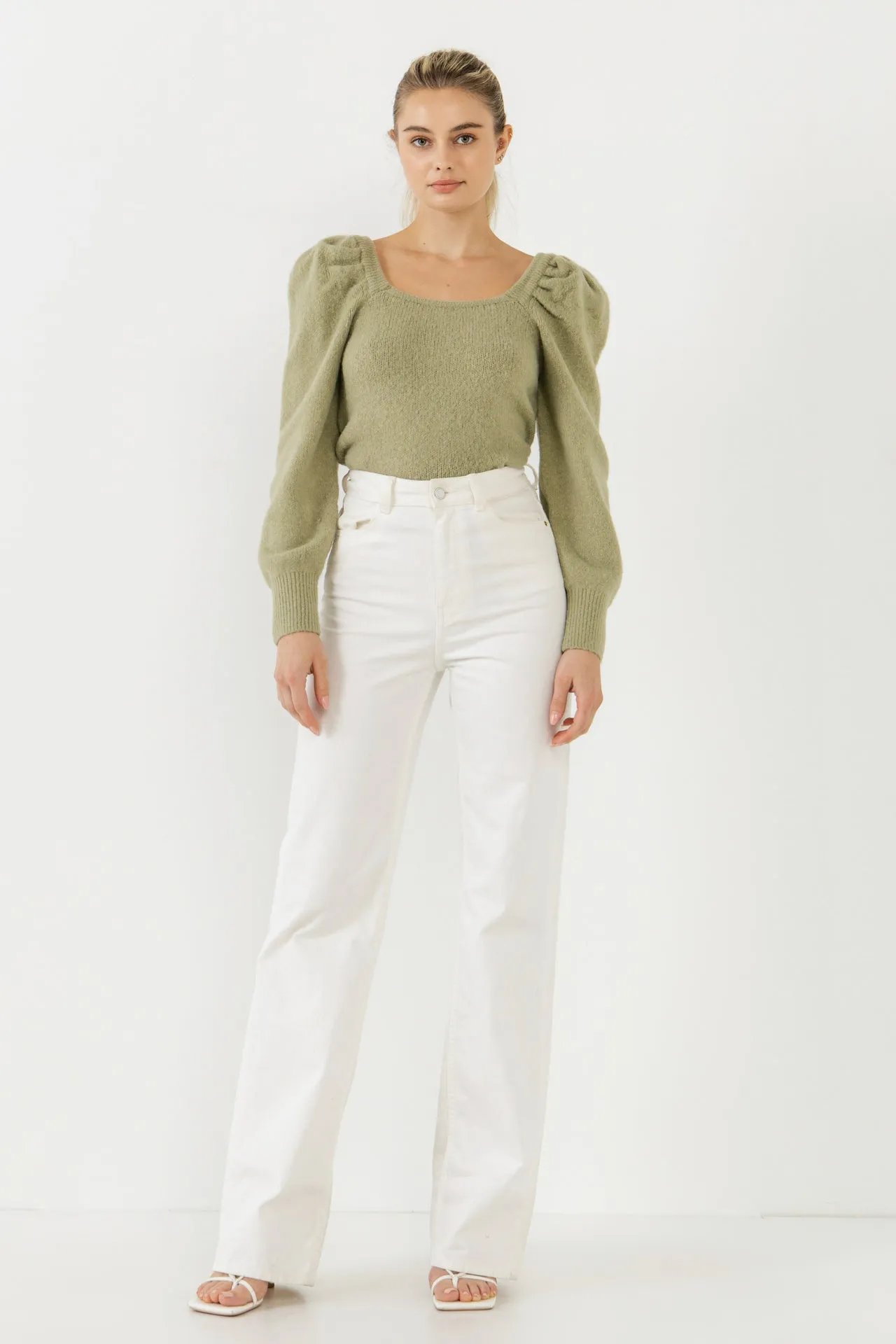 Endless Rose - Puff Sleeve Sweater