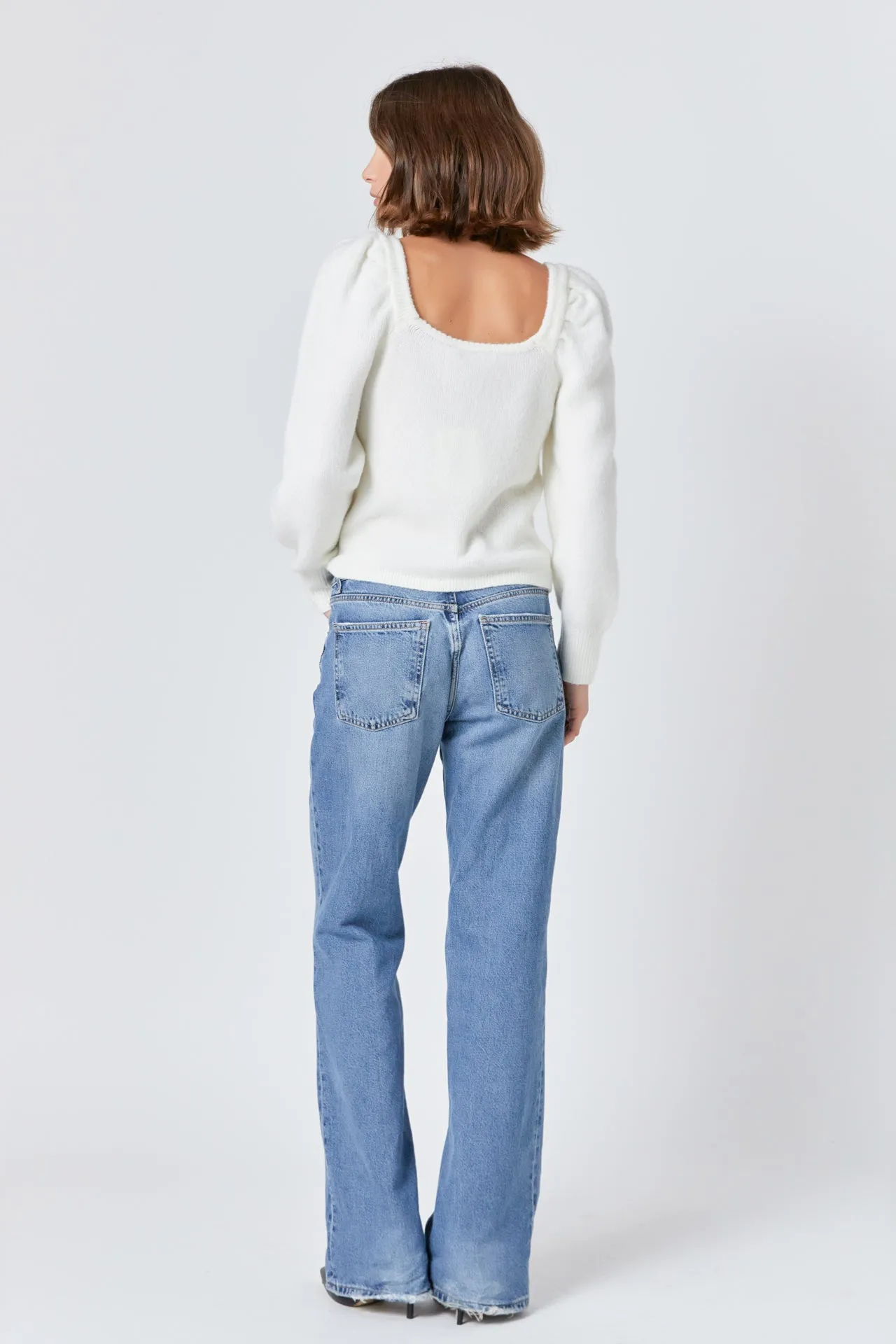 Endless Rose - Puff Sleeve Sweater