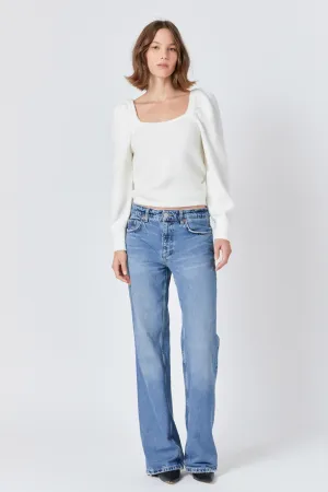 Endless Rose - Puff Sleeve Sweater