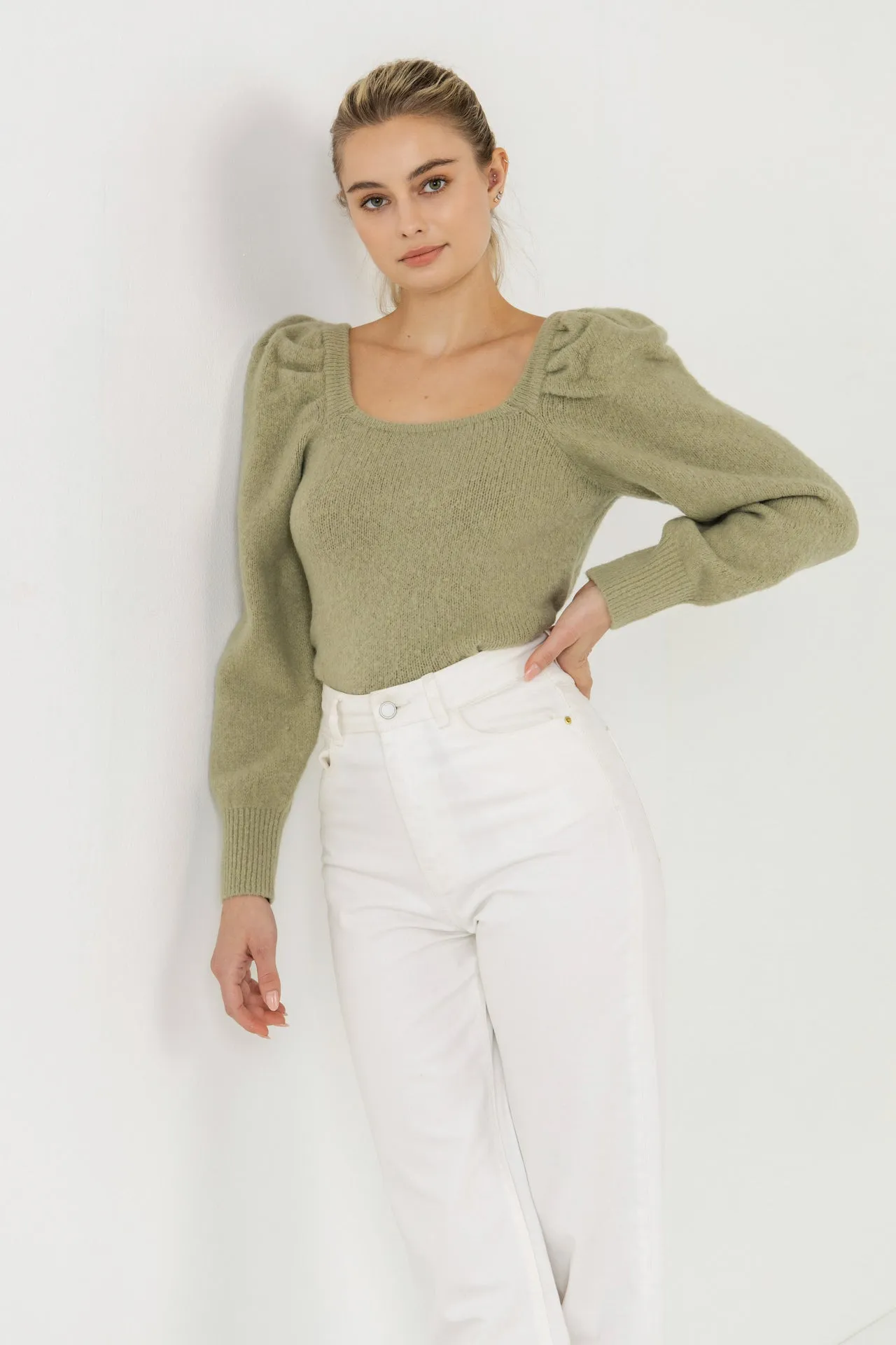 Endless Rose - Puff Sleeve Sweater
