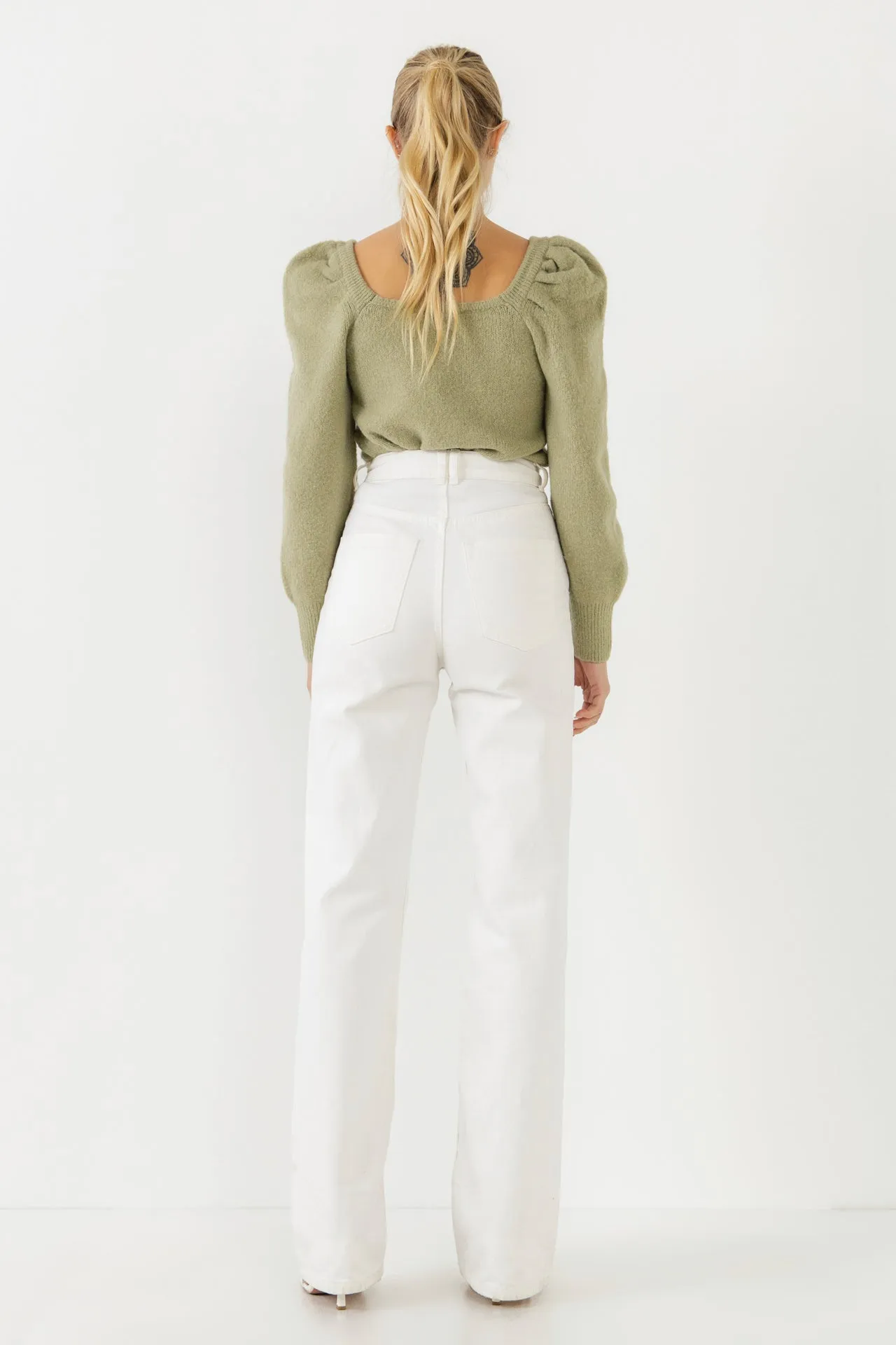 Endless Rose - Puff Sleeve Sweater