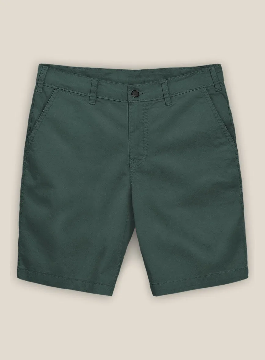 Gallo Green Stretch Chino Shorts