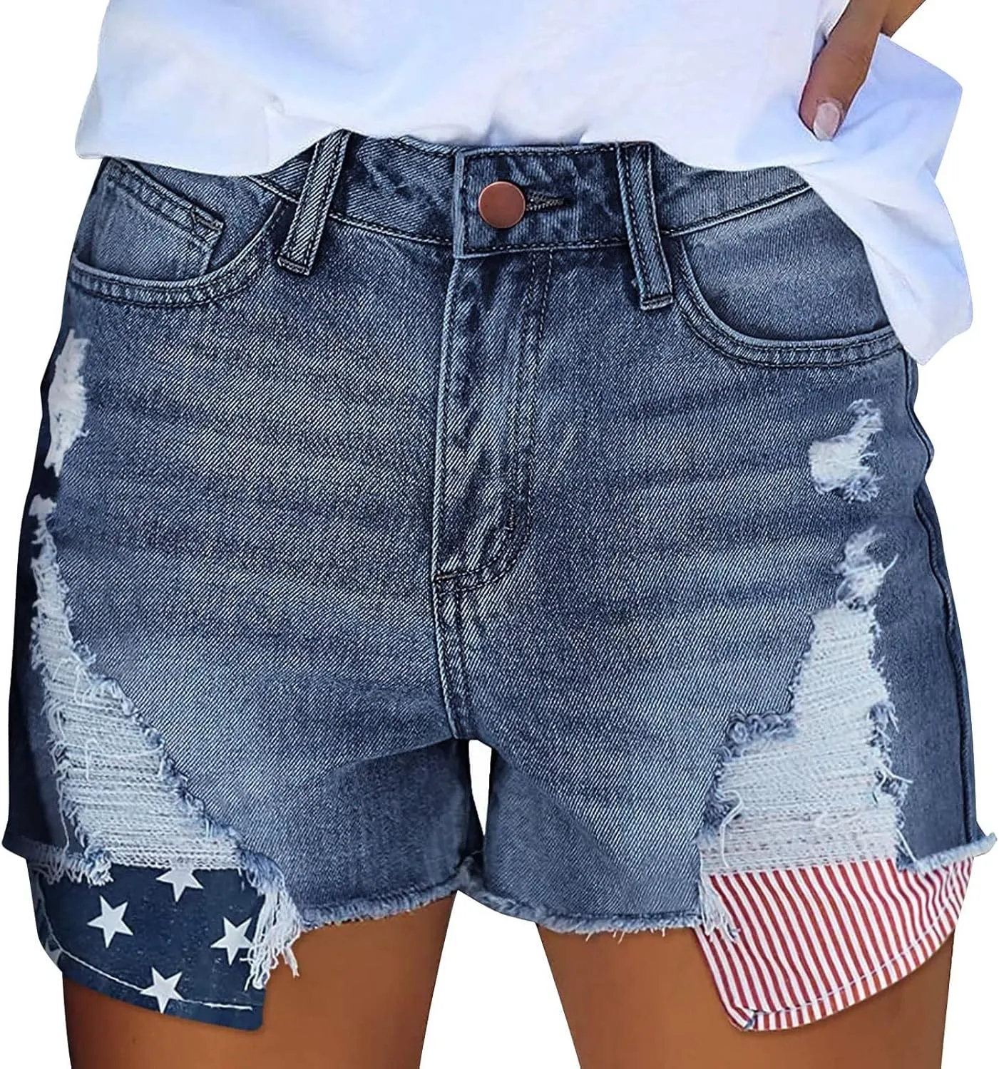 Jean Shorts for Women High Waisted Stretchy Casual Denim Comfy Pants Shorts Summer Y2K 2025 Trendy Jeans with Pockets