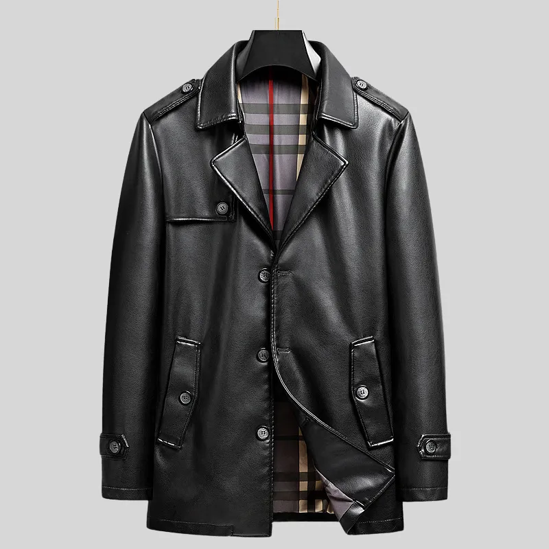 Lorenzo Vintage Leather Trench