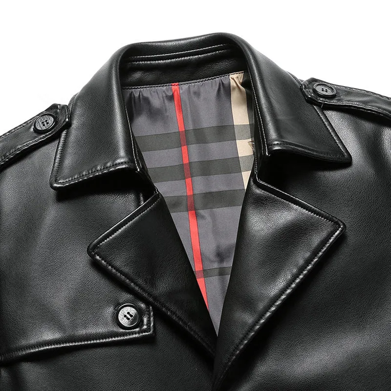 Lorenzo Vintage Leather Trench