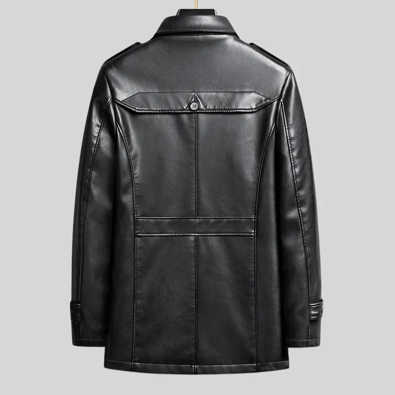 Lorenzo Vintage Leather Trench