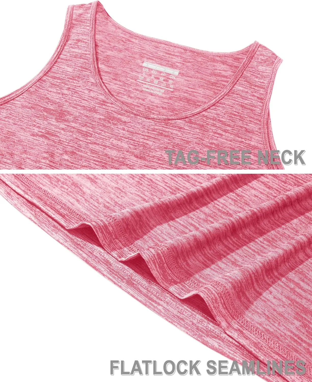 MAGCOMSEN Women's Workout Tank Tops Quick Dry Sleeveless Running Athletic Shirts Moisture Wicking Gym Yoga Tops