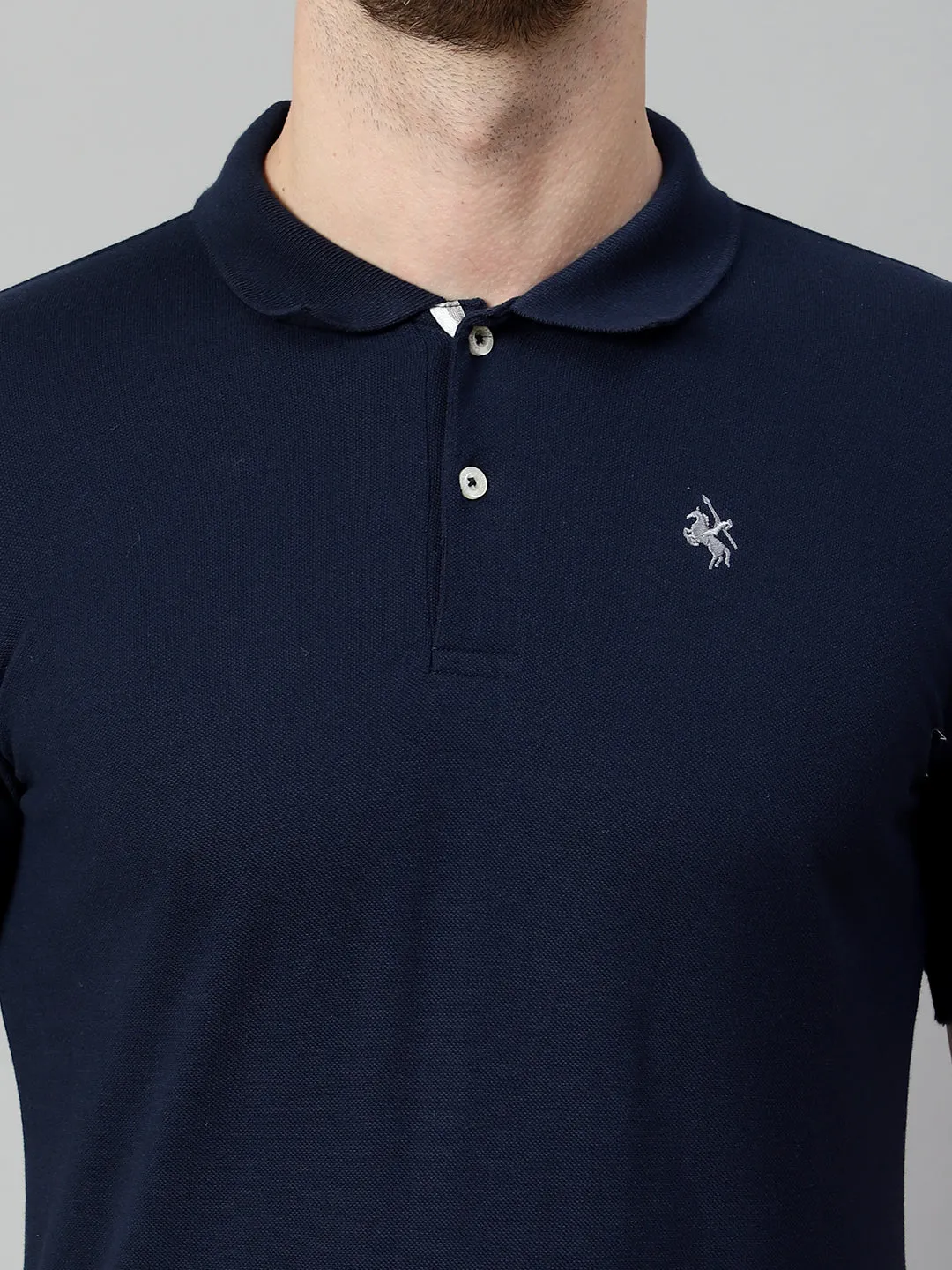 Men Light Navy T-Shirt