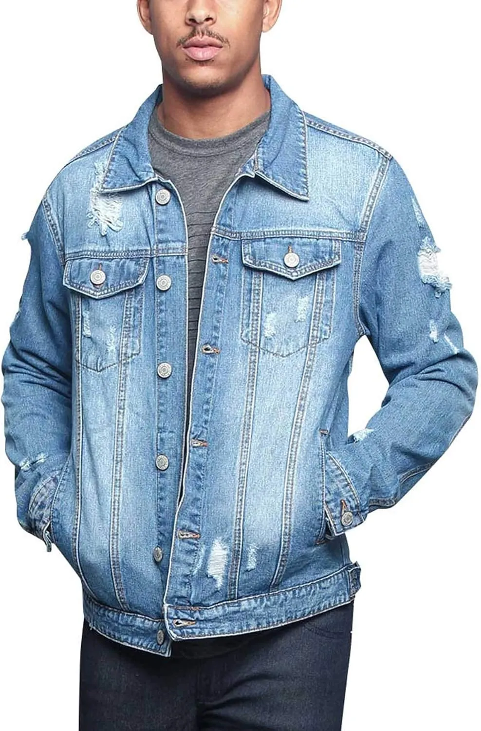 Men's Classic Fashion Denim Jean Jackets