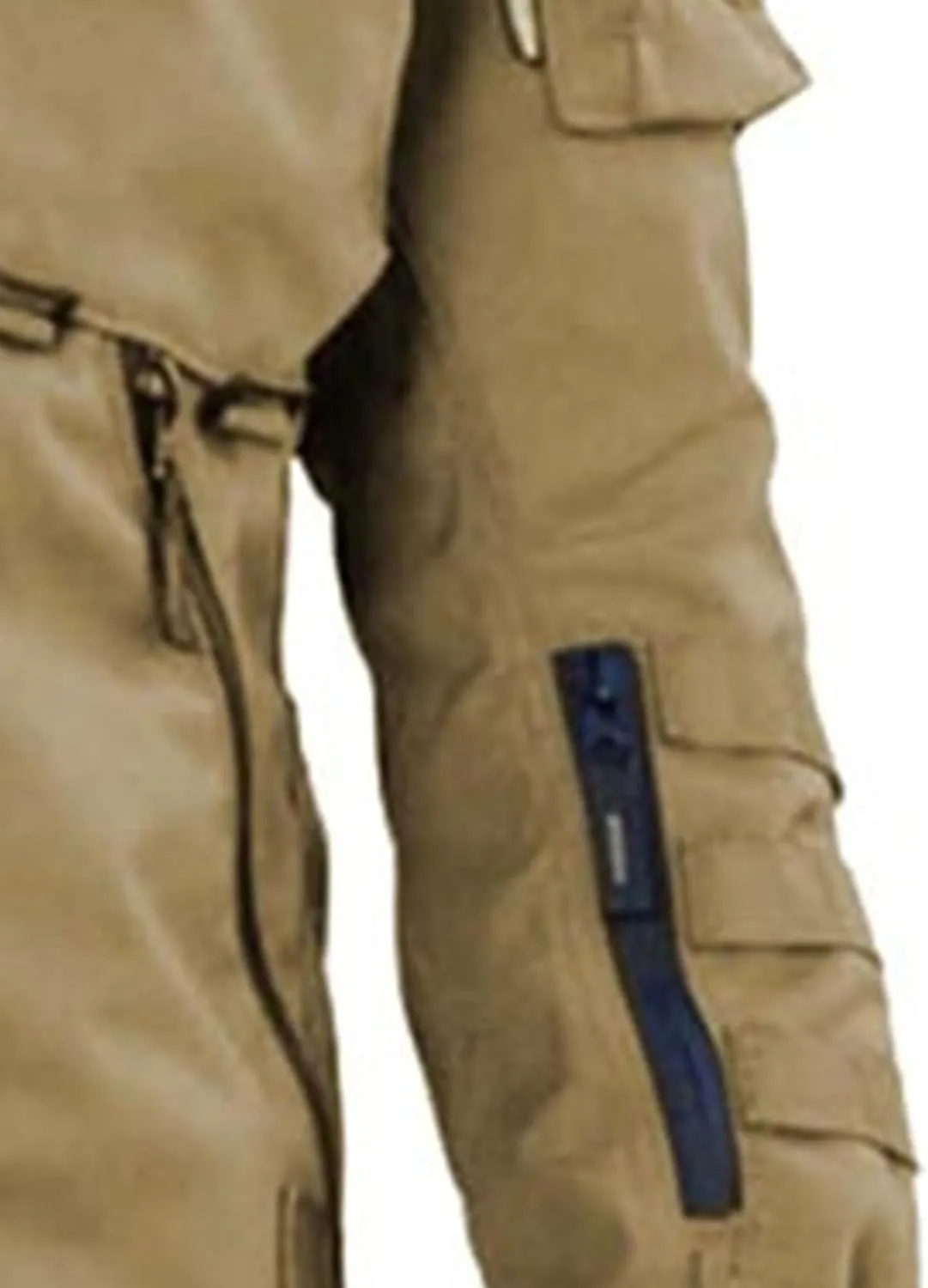 Men's Outdoor Cargo Tactical Jackets Multi-Pockets Stand Collar Military Jackets Lightweight Cotton Windbreaker