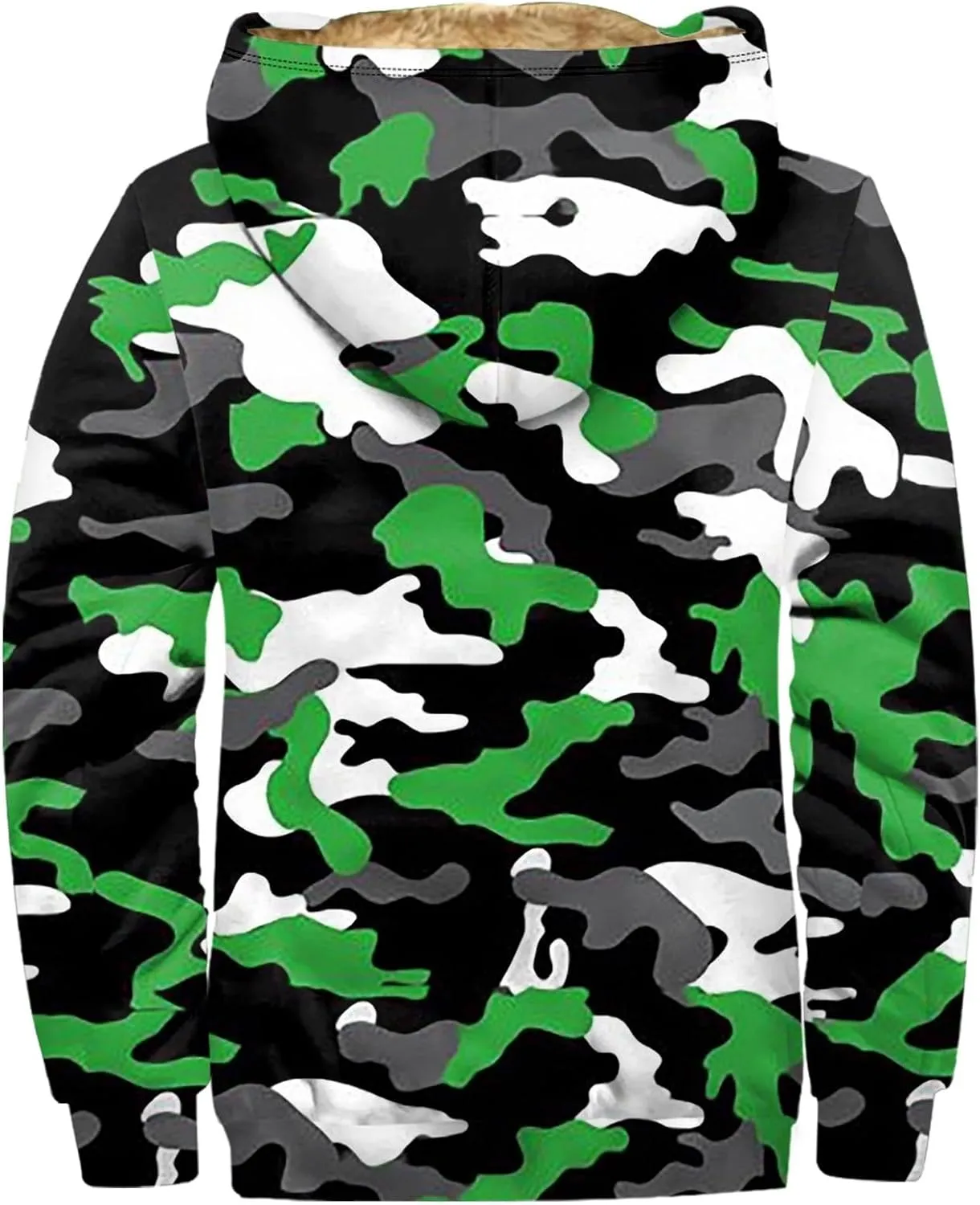 Men's Pullover Winter Workout Fleece Hoodie Jackets Full Zip Wool Warm Thick Coats